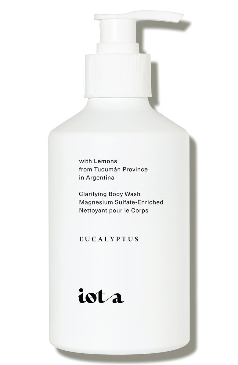 Iota Clarifying Body Wash in Eucalyptus Leaf + Argentine Lemon Rind, Main, color,