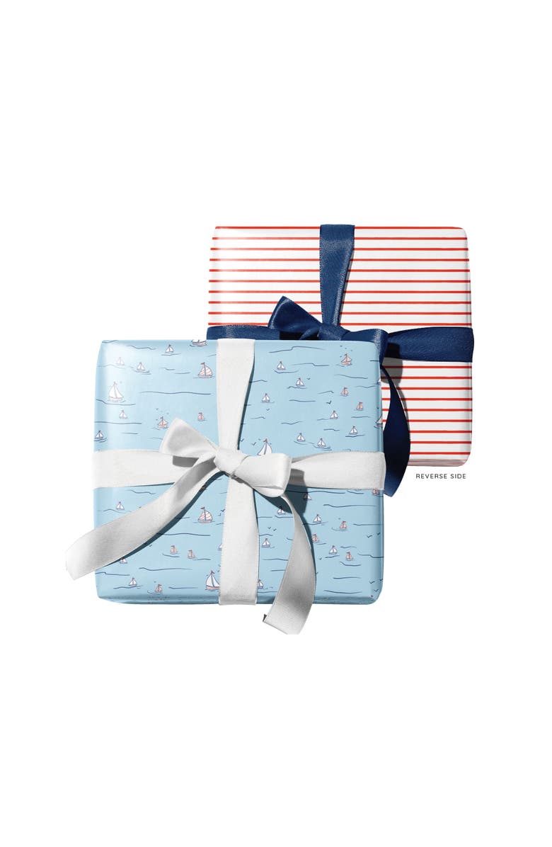 Ramus & Co Eight Sheets Two-Sided "Sails Up" Heavyweight Gift Wrap, Alternate, color, Multicolored