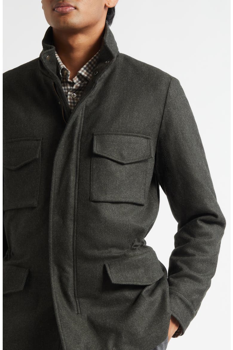 Padded Field Jacket, Alternate, color, OLIVE