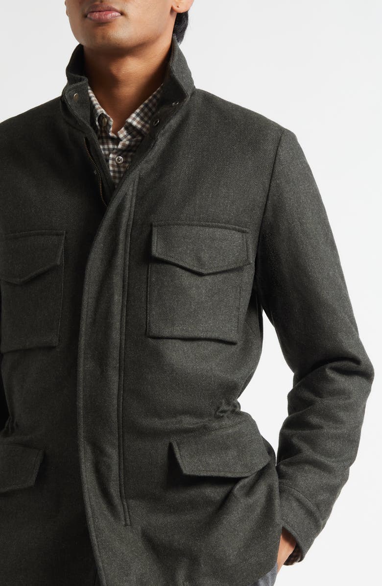 Boglioli Padded Field Jacket, Alternate, color, Olive