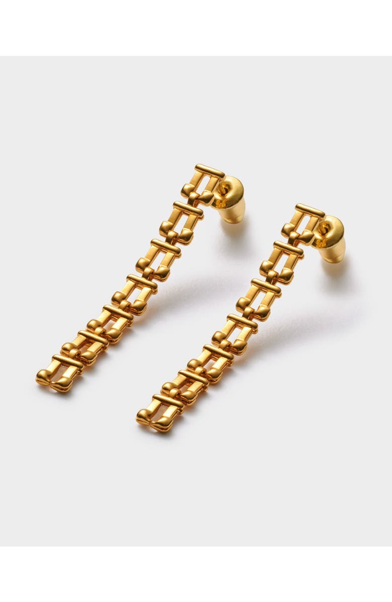 Katie Loxton Grecian Waterproof Gold Link Multi-Wear Earrings, Alternate, color, Gold
