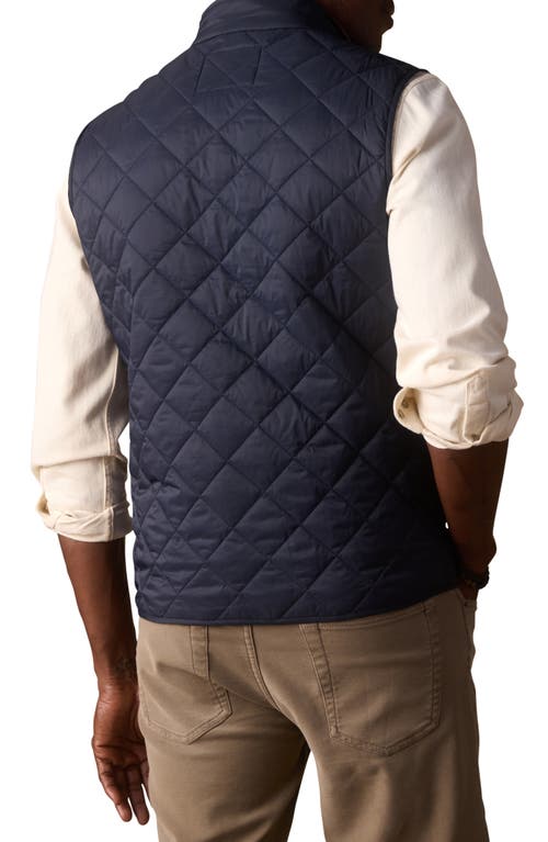 The Normal Brand Quilted Vest In Blue