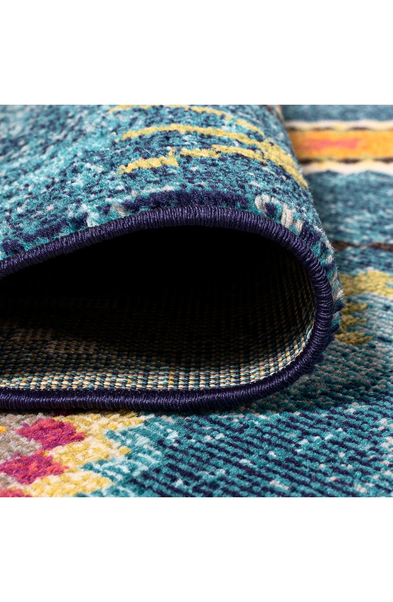 JONATHAN Y Love Geometric Area Rug, Alternate, color, Dark Blue/Multi