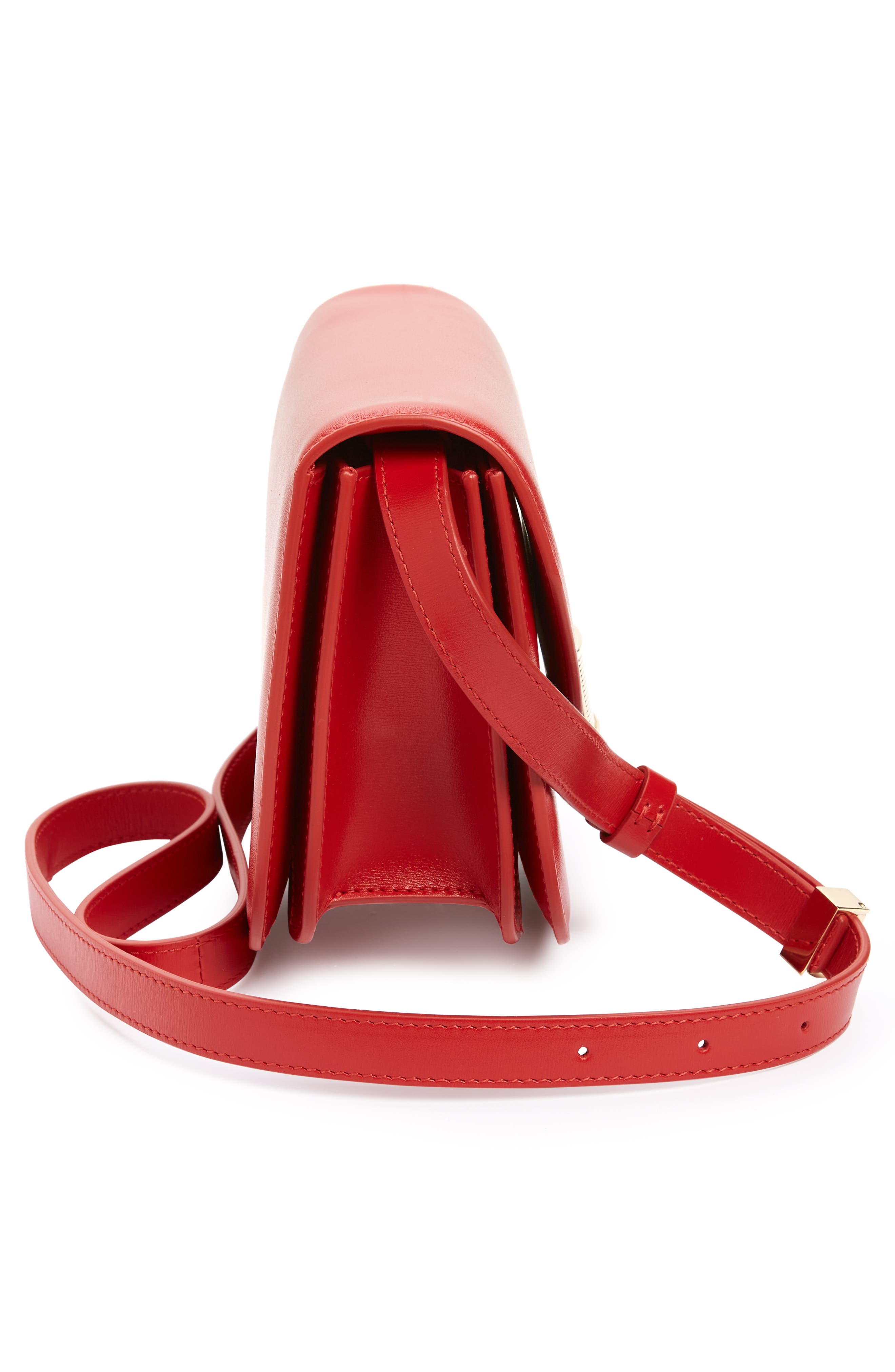 Fiamma Small Leather Crossbody Bag, Alternate, color, FLAME RED