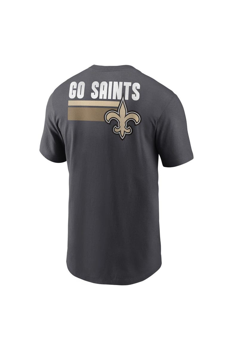 Men's Nike Anthracite New Orleans Saints Blitz Essential T-Shirt, Alternate, color, Anthracite