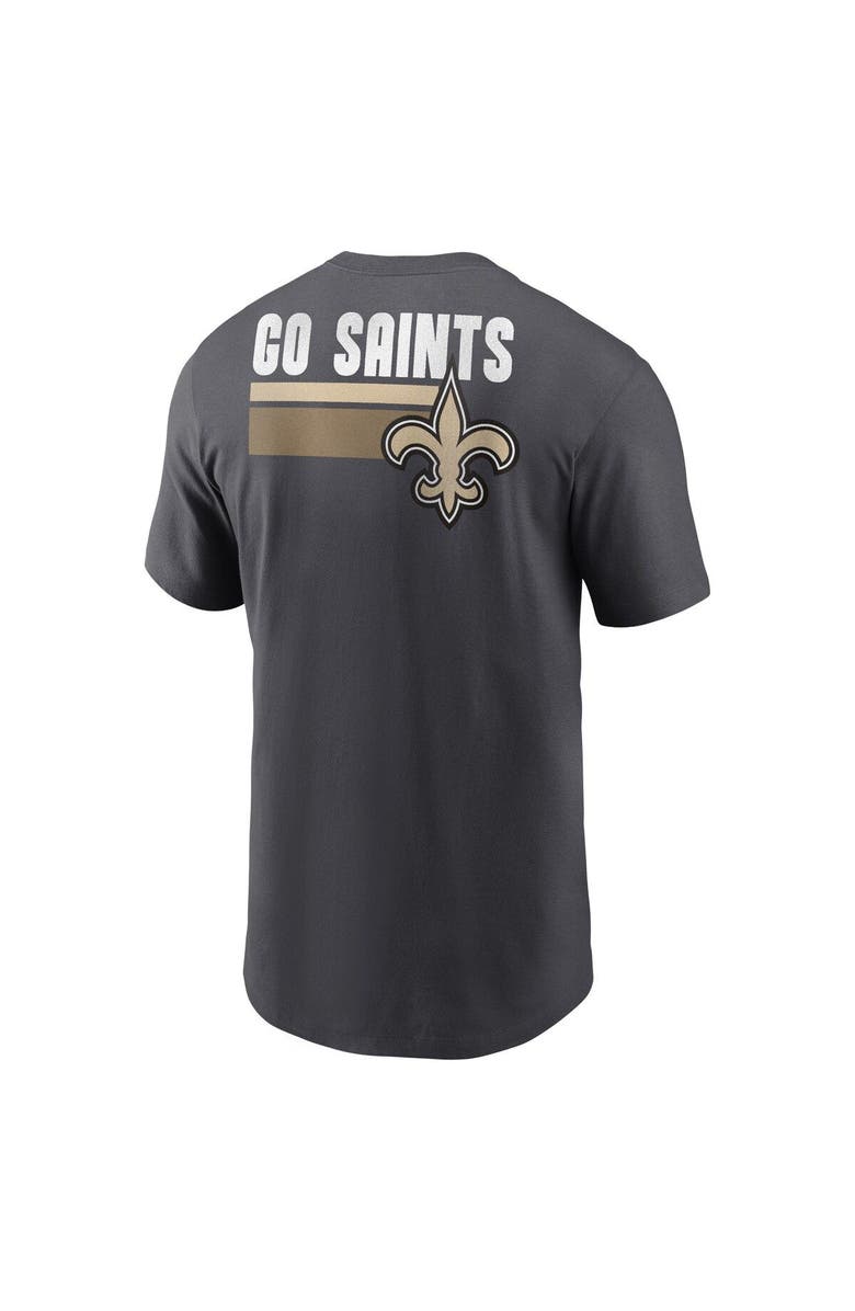 Nike Men's Nike Anthracite New Orleans Saints Blitz Essential T-Shirt, Alternate, color, Anthracite