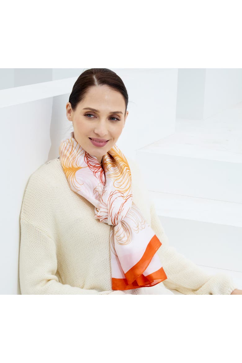 The Maribel Scarf, Alternate, color, Orange
