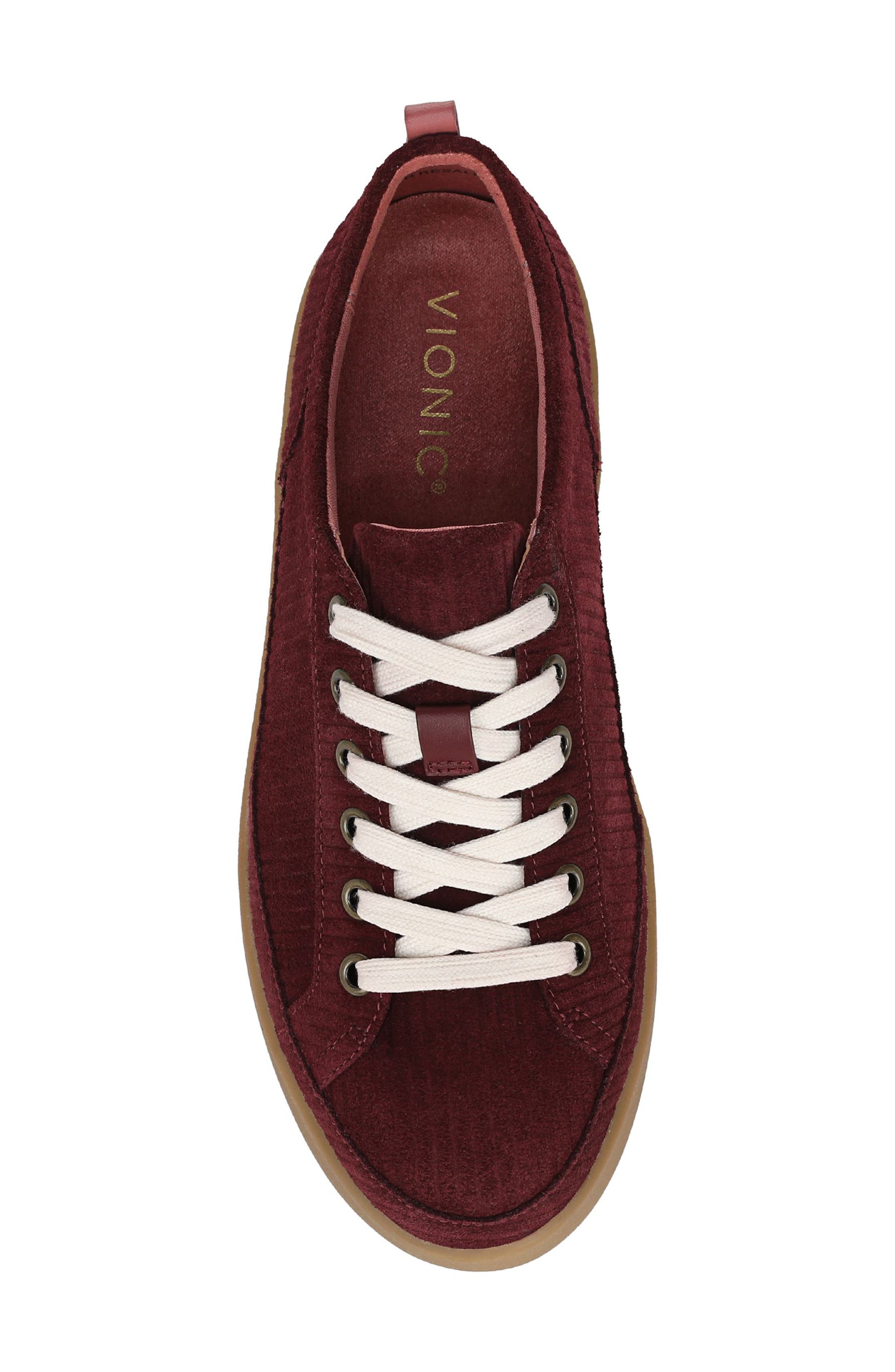 Vionic Winny Low Top Sneaker, Alternate, color, Cherry Jubilee