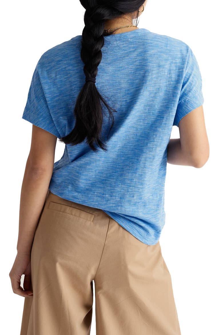 Tor Grass Organic Cotton Knit Button-Up Shirt, Alternate, color, LADDER SPRING SKY