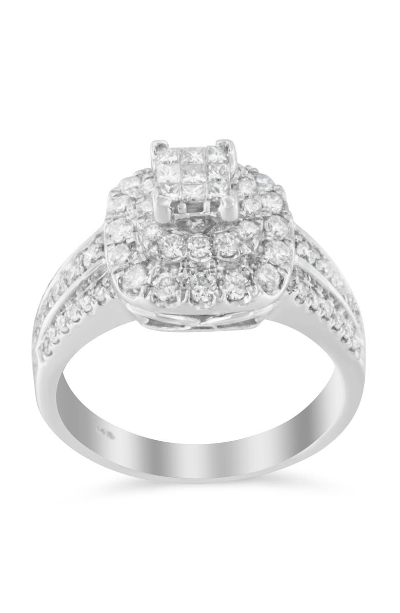 Haus of Brilliance 14K White Gold Diamond Vintage Ring, Alternate, color, White