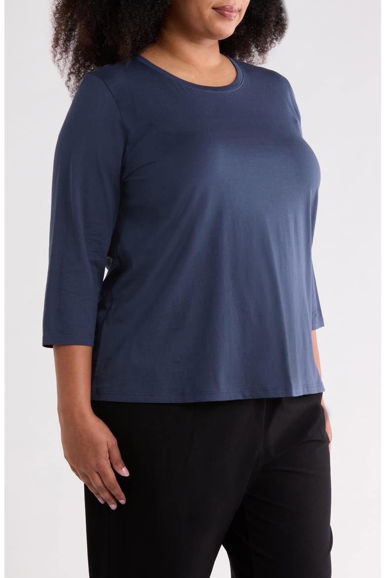 Organic Cotton Top, Alternate, color, MARITIME