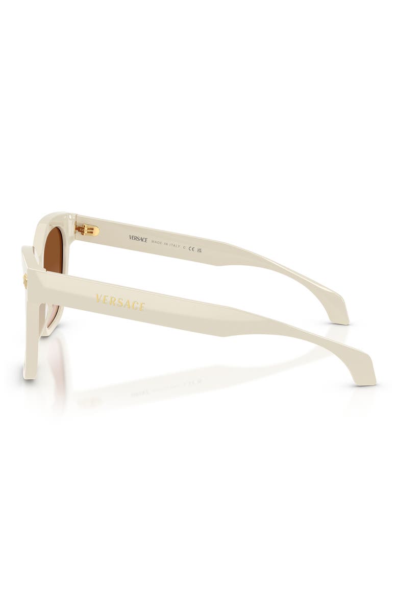 55mm Square Sunglasses, Alternate, color, WHITE TALC / BROWN GRADIENT