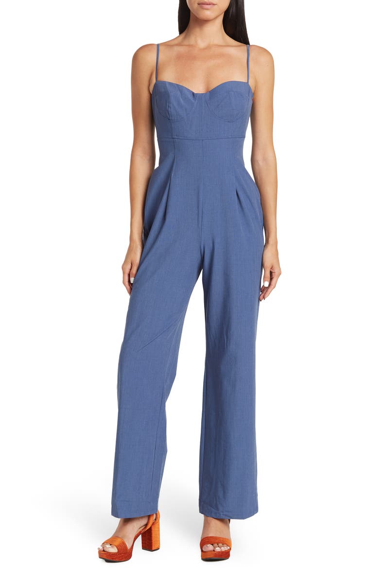 BCBGeneration Wide Leg Jumpsuit, Main, color, 