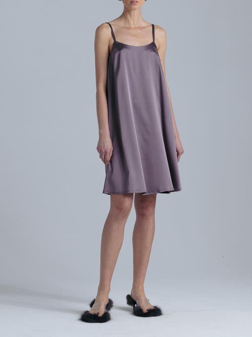 Alas Aphrodite Silk Midi Dress In Purple