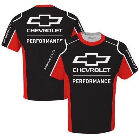 Men's Checkered Flag Sports  Black Chevrolet Uniform T-Shirt