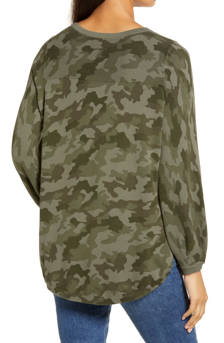 Caslon<sup>®</sup> Bishop Sleeve Sweater, Alternate, color,