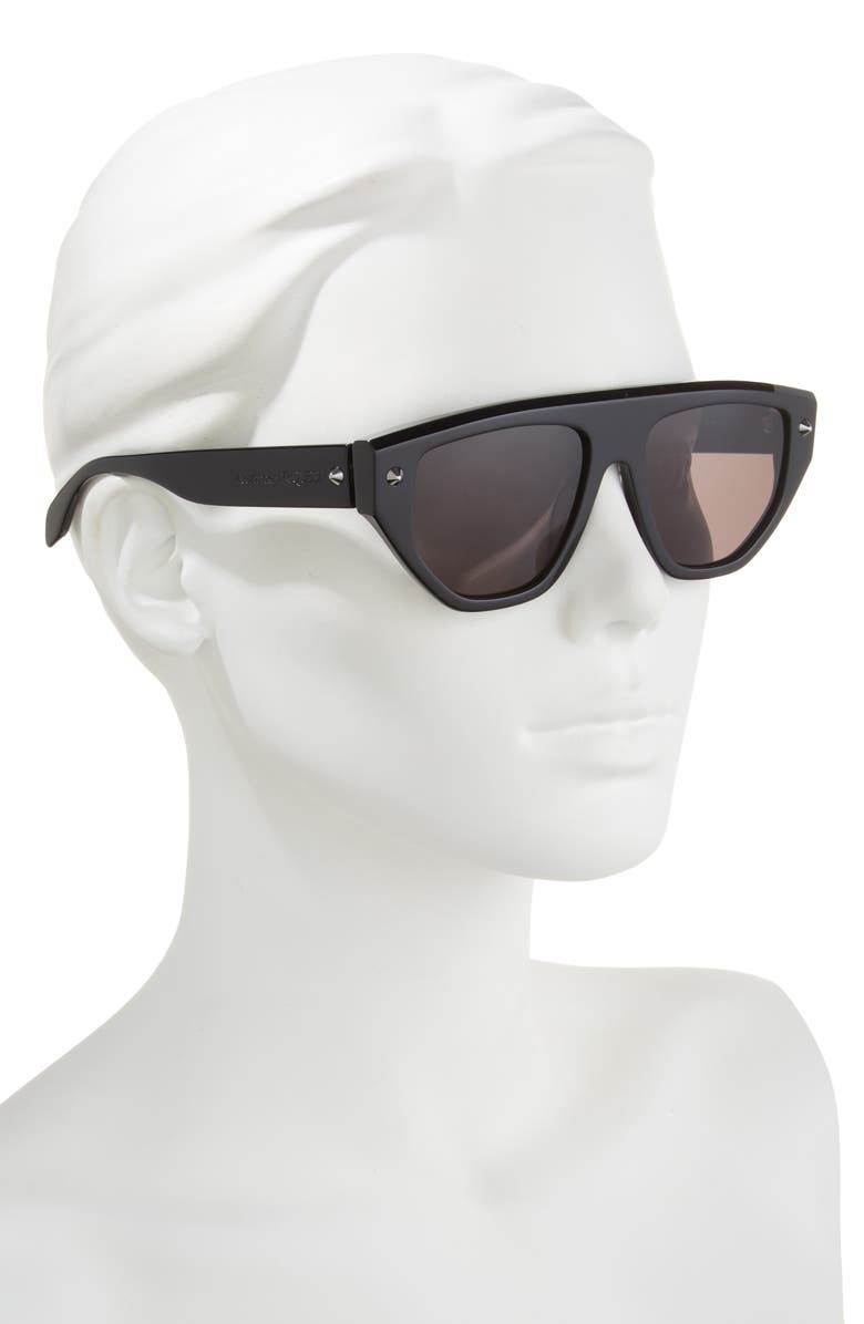 McQueen 54mm Square Sunglasses, Alternate, color,