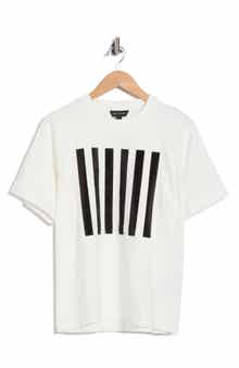 Sequined Stripe Boxy T-Shirt