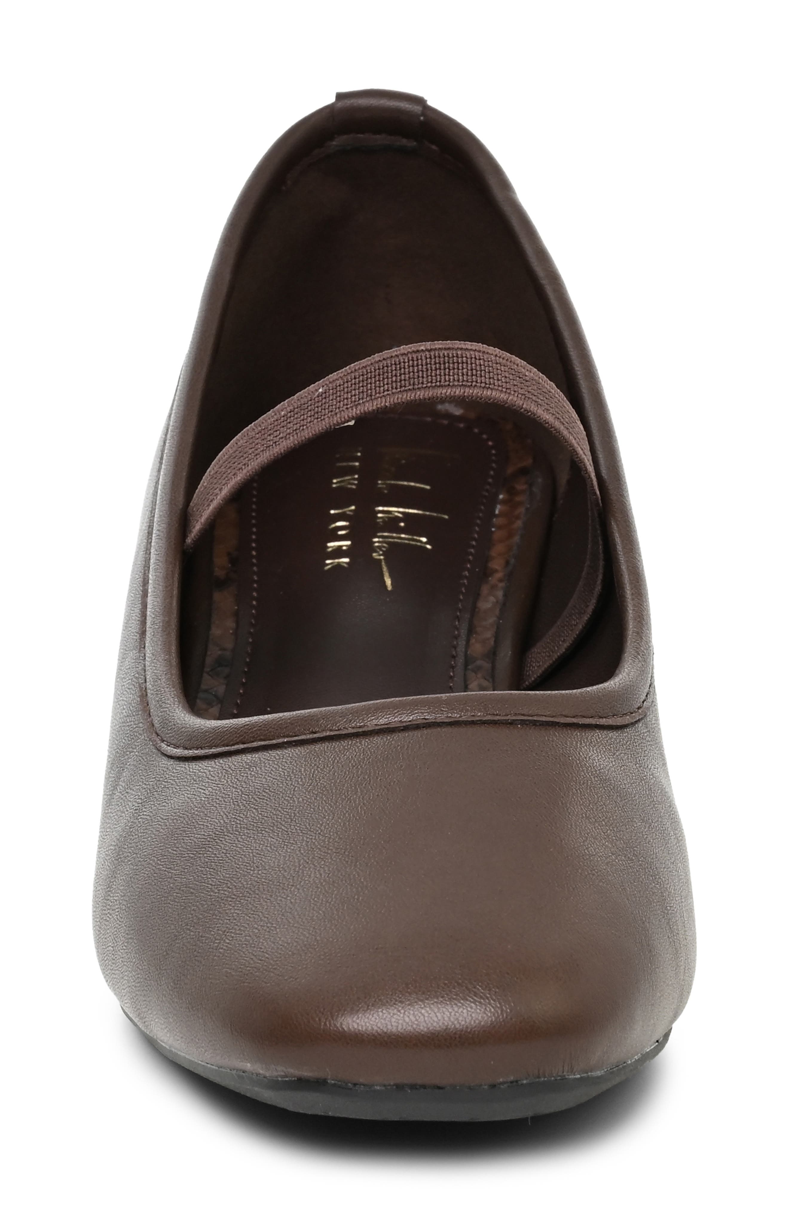 Marlie Faux Leather Mary Jane Heel, Alternate, color, CHOCOLATE