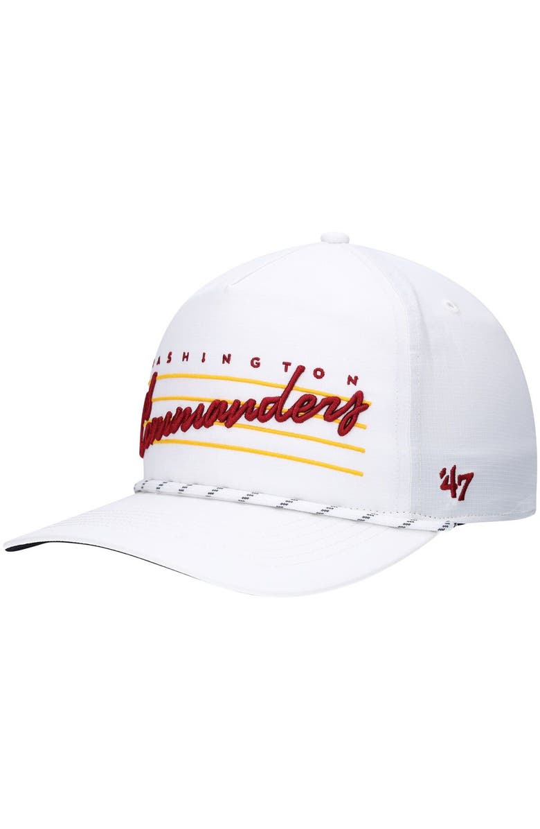 '47 Men's '47  White Washington Commanders Downburst Hitch Adjustable Hat, Main, color, 