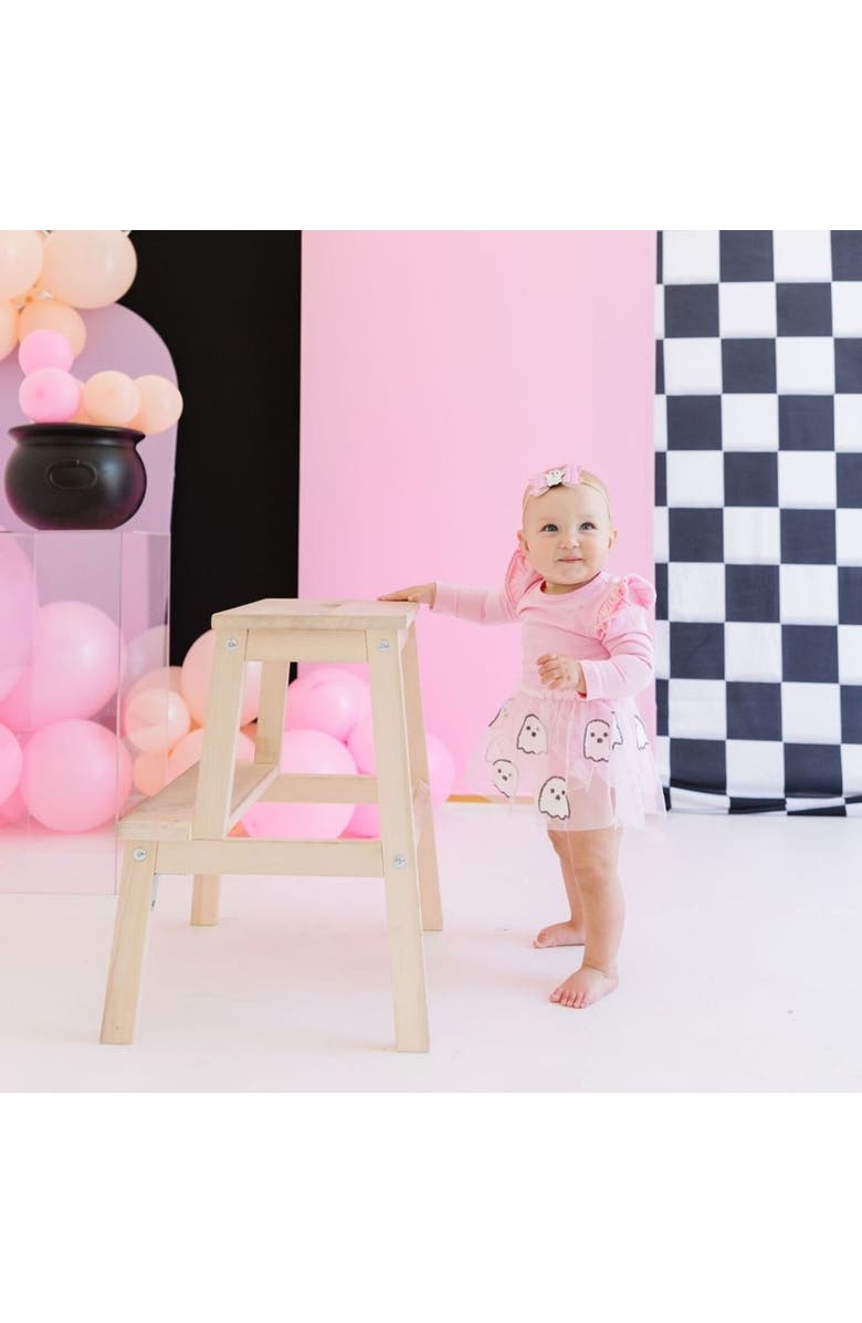 Sweet Wink Girly Ghost Halloween Bow Baby Headband, Alternate, color, 