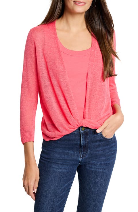 4-Way Linen Blend Convertible Cardigan