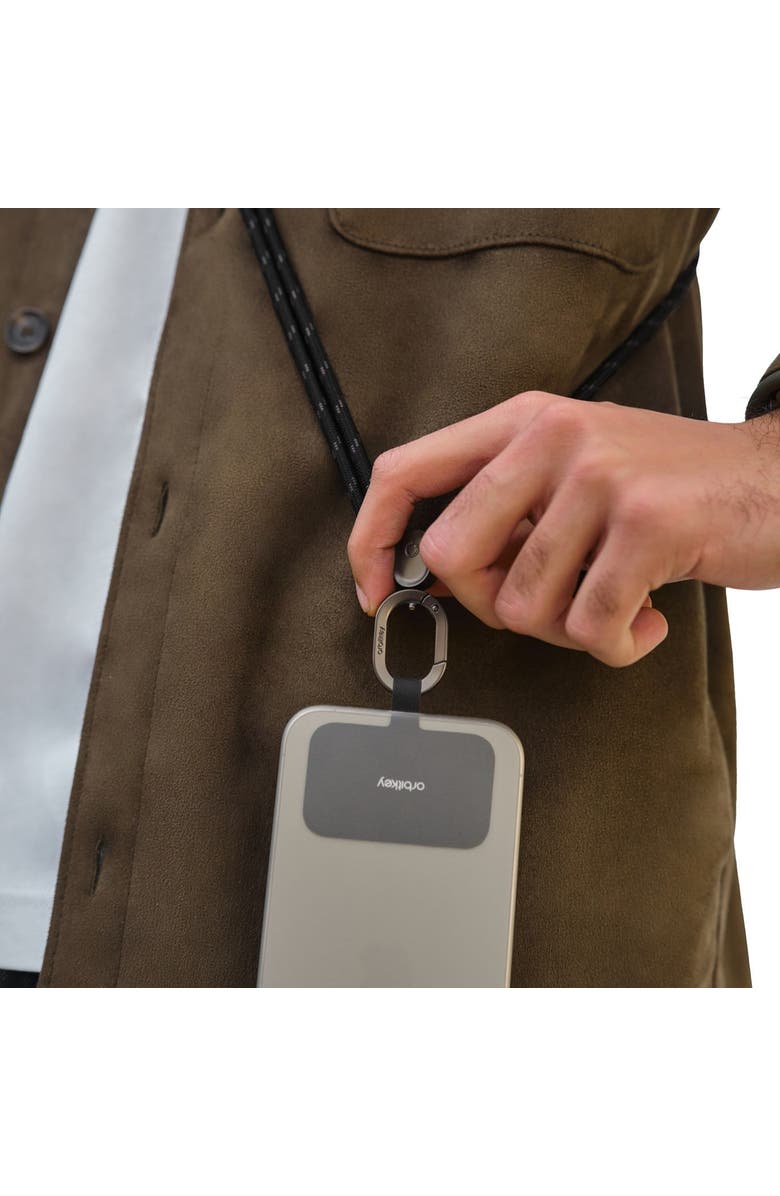 Orbitkey Crossbody Phone Strap, Alternate, color, Black