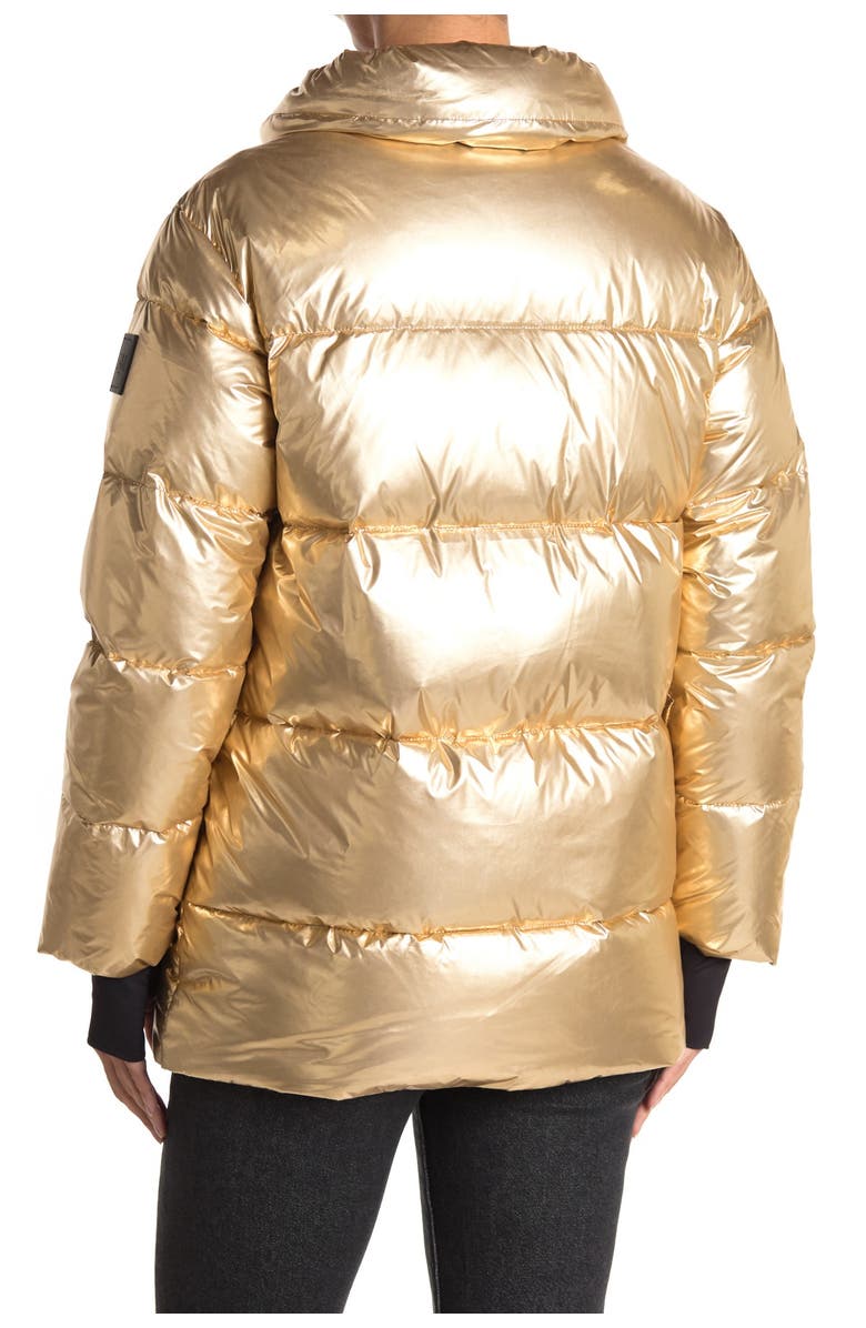 SAM. Zoe Metallic Down Puffer Jacket, Alternate, color,