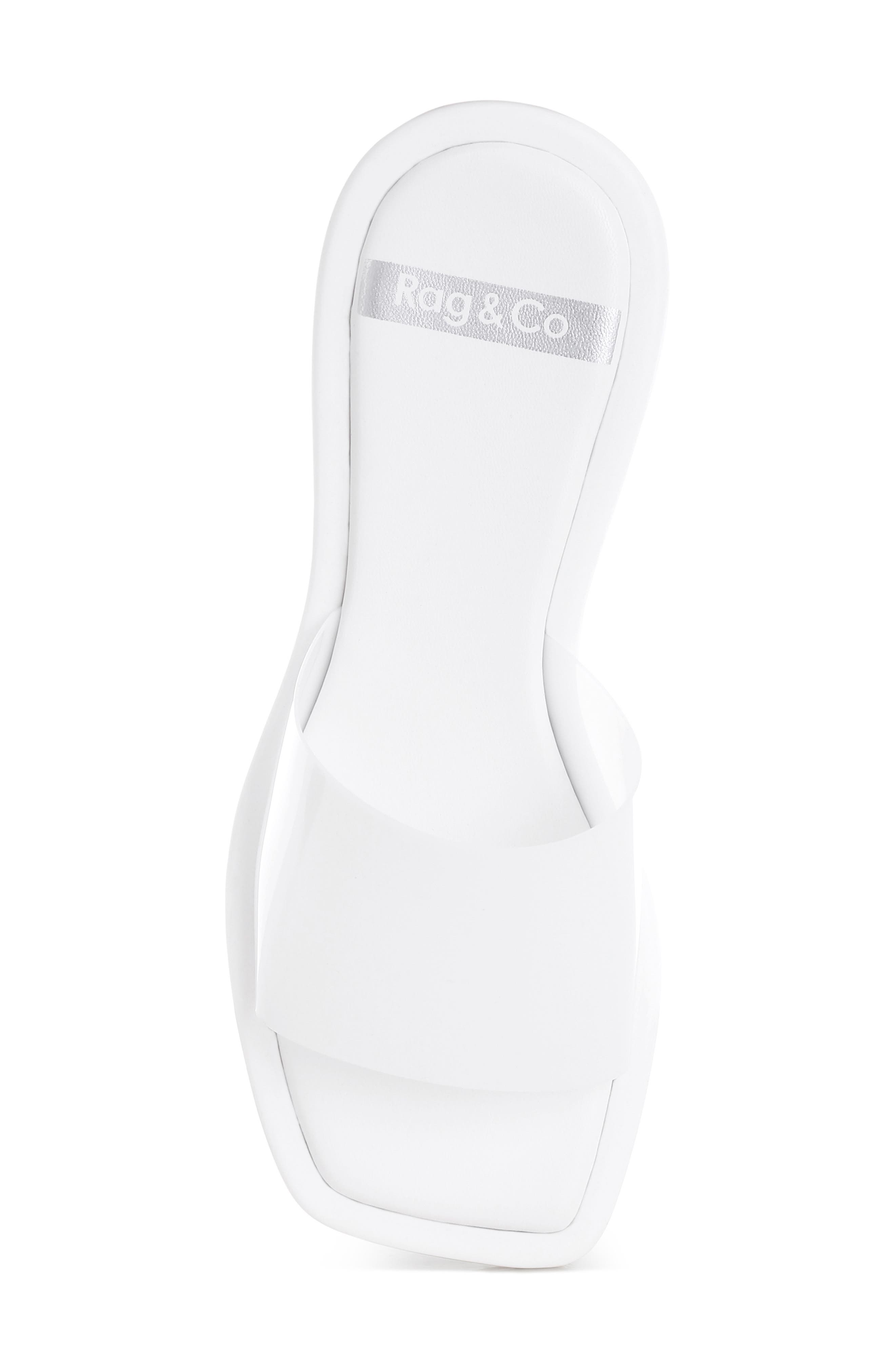 Aponi Slide Sandal, Alternate, color, WHITE