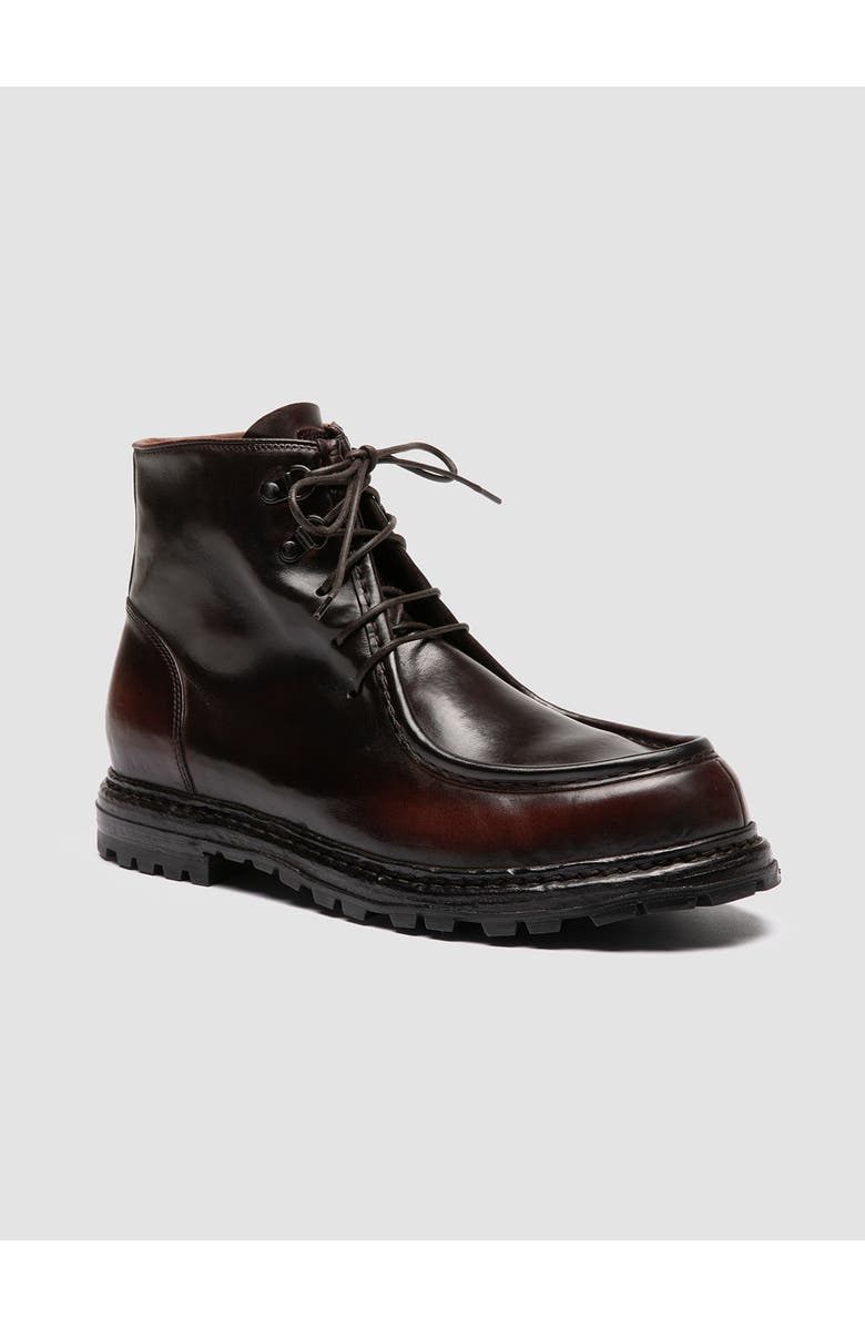 Officine Creative Volcov 010 Leather Lace-Up Boots, Alternate, color, Burgundy