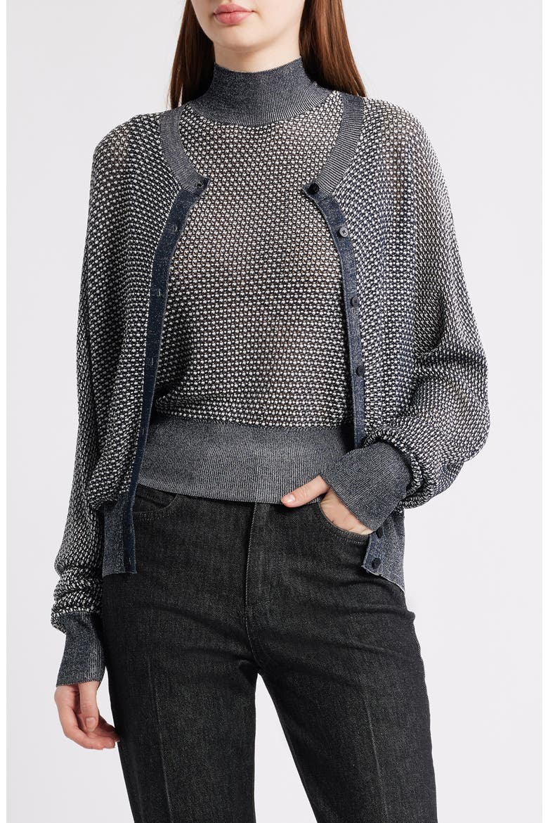 Furnari Textured Cardigan, Main, color, GREY