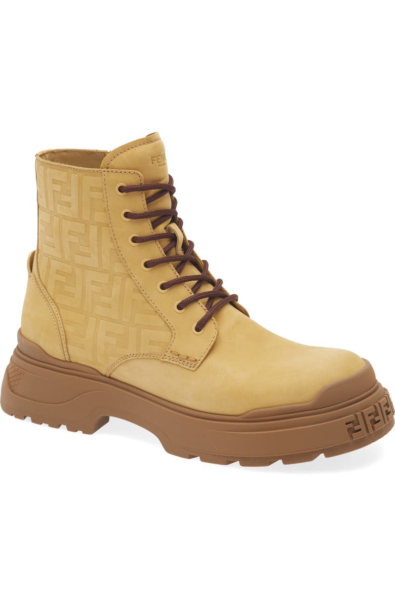 Fendi Force Light Combat Boot, Main, color, Light Ocra/ Light Ocra