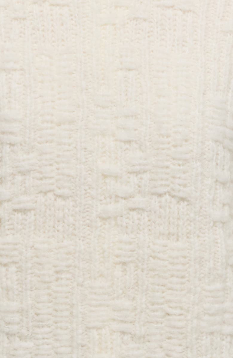 Helmut Lang Textured Merino Wool Blend Sweater, Alternate, color, Ivory