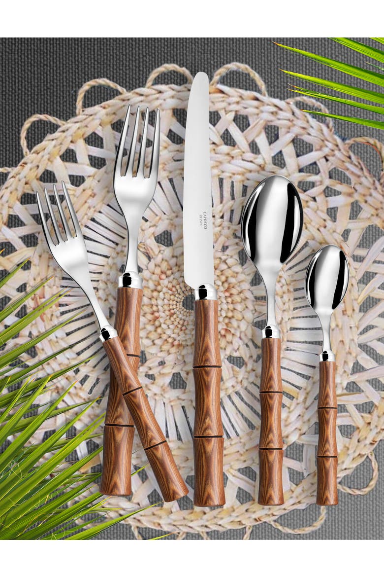 Byblos - 5 Piece Place Setting, Alternate, color, Natural Wood