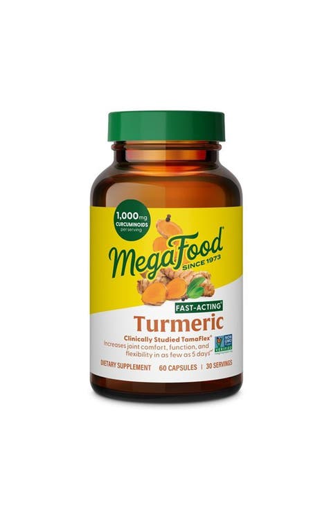 Fast-Acting Turmeric Supplement, Clinically Studied, Joint Supplement with Black Pepper, 60 Capsules