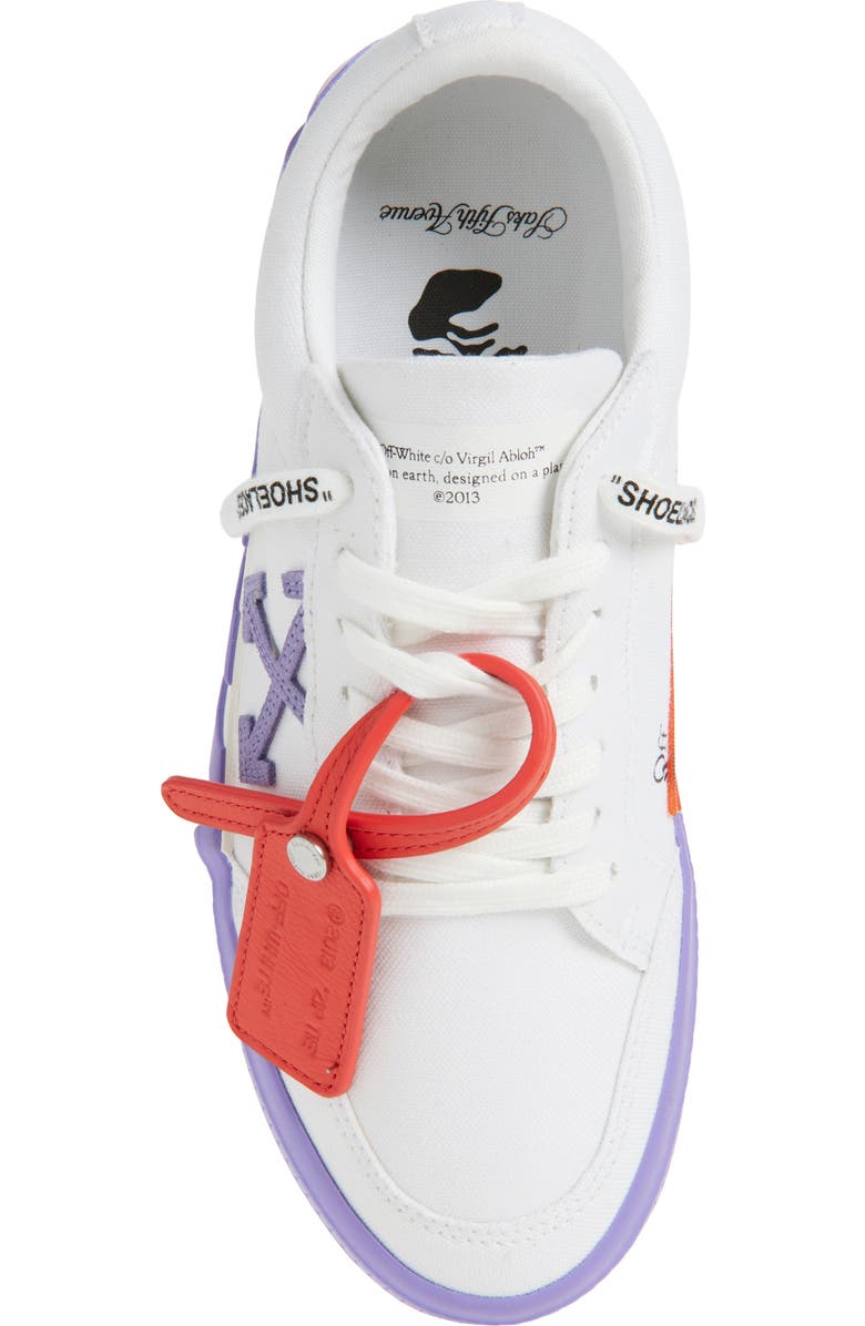 Off-White Low Vulcanized Canvas Sneaker, Alternate, color,