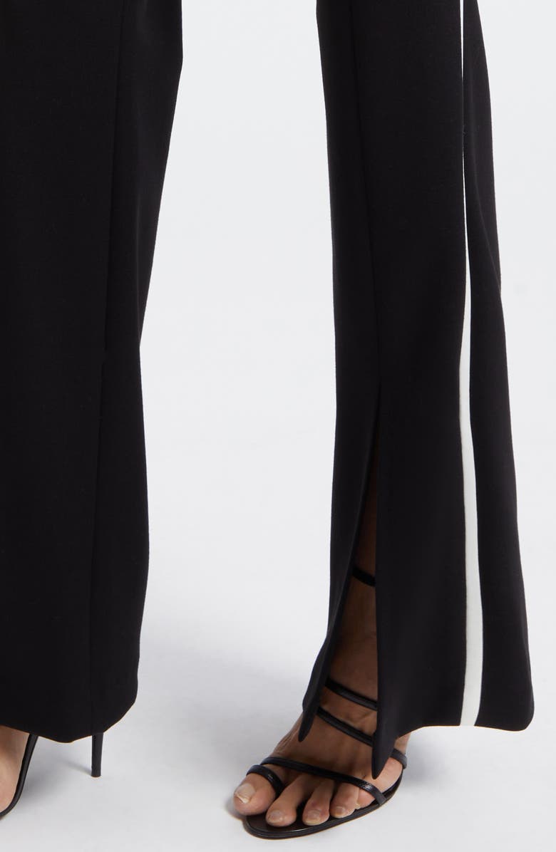 Alice + Olivia Princess Slit Hem Flare Pants, Alternate, color,