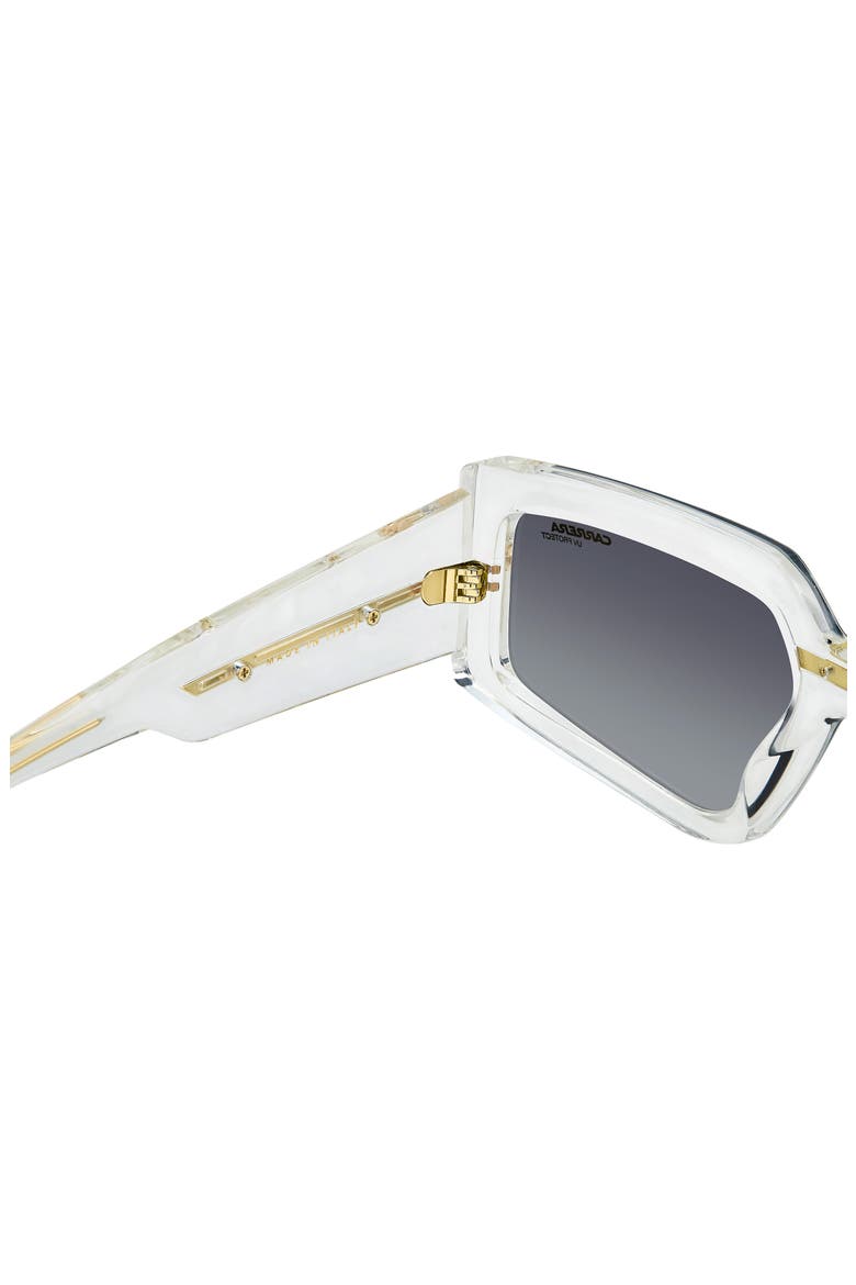 Victory 55mm Square Geometric Sunglasses, Alternate, color, CRYSTAL GOLD/ GREY SF GD SP
