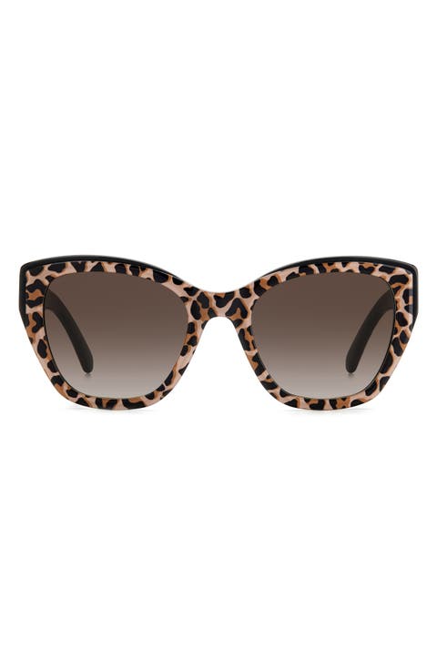 yolanda 51mm polarized gradient cat eye sunglasses