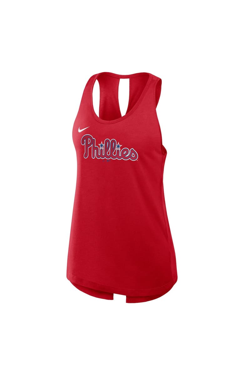 Nike Women's Nike Red Philadelphia Phillies Crisscross Performance Tank Top, Alternate, color, Red