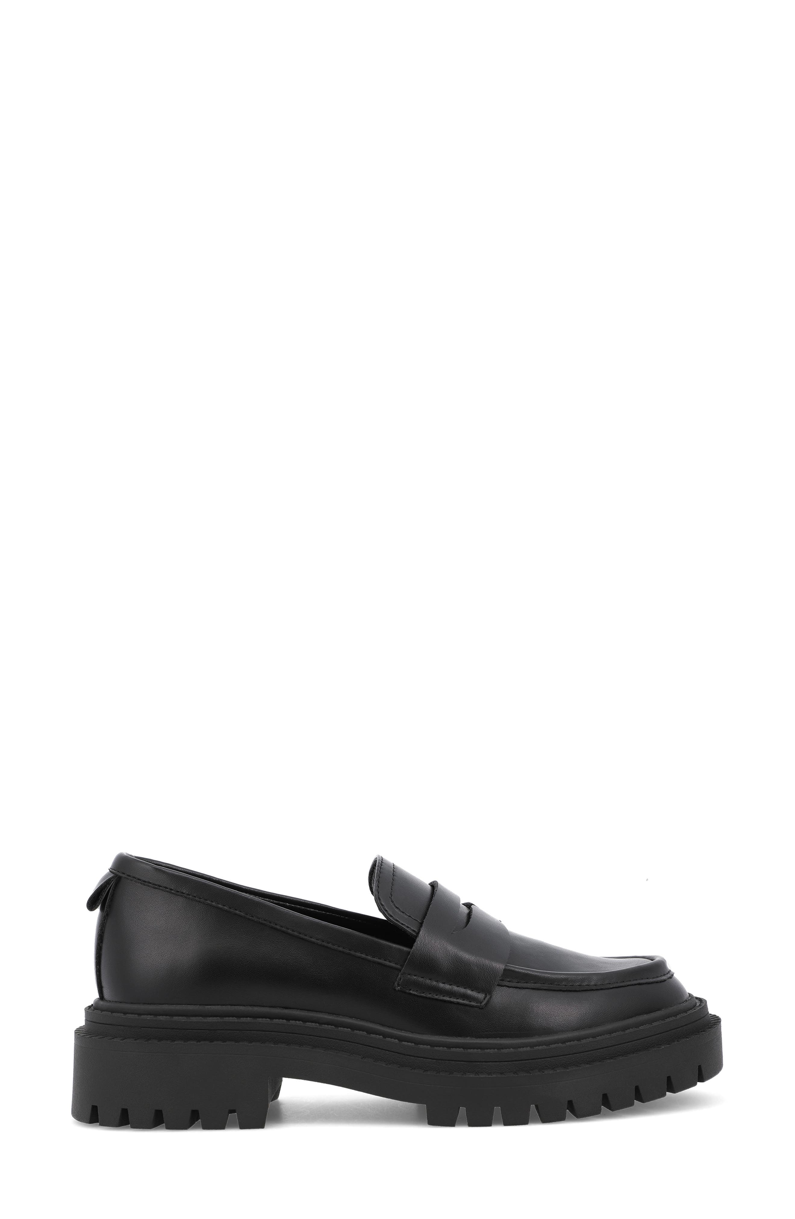 Henrik Platform Penny Loafer, Alternate, color, BLACK
