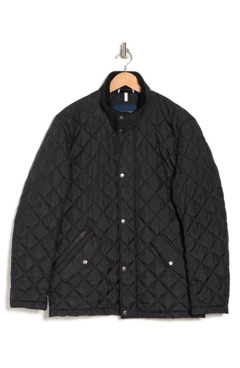 Cole Haan Quilted Jacket, Alternate, color, Black