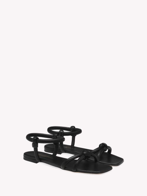 Gianvito Rossi Juno Leather Sandals In Black