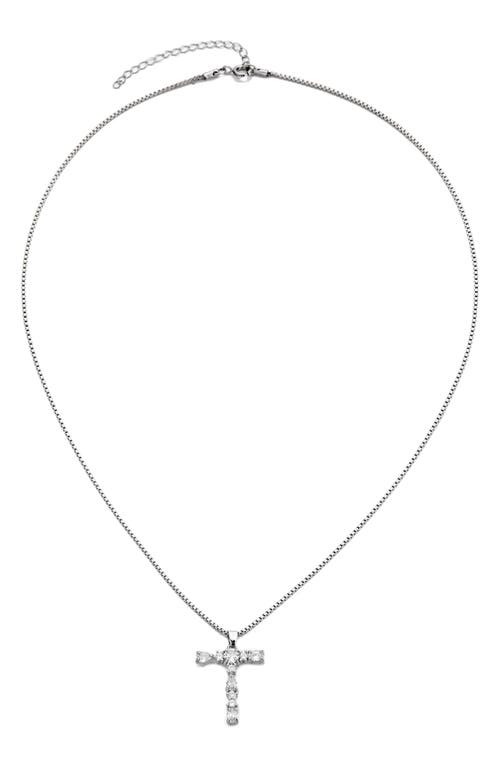 Adornia Mixed Crystal Initial Pendant Necklace