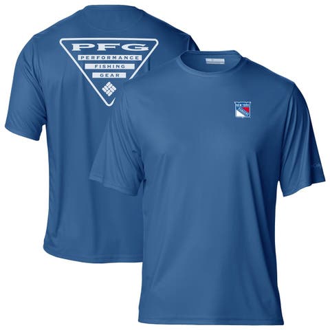 Men's  Blue New York Rangers Terminal Tackle Omni-Shade T-Shirt