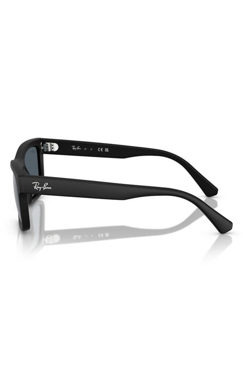 Shop Ray Ban Ray-ban Kids' 49mm Rectangular Sunglasses In Matte Black