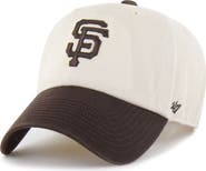 '47 Men's '47  Natural/Brown San Francisco Giants Two-Tone Fashion Clean Up Adjustable Hat