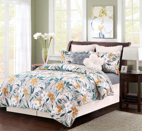 Blue Joelle Bedding Quilt Collection Sets