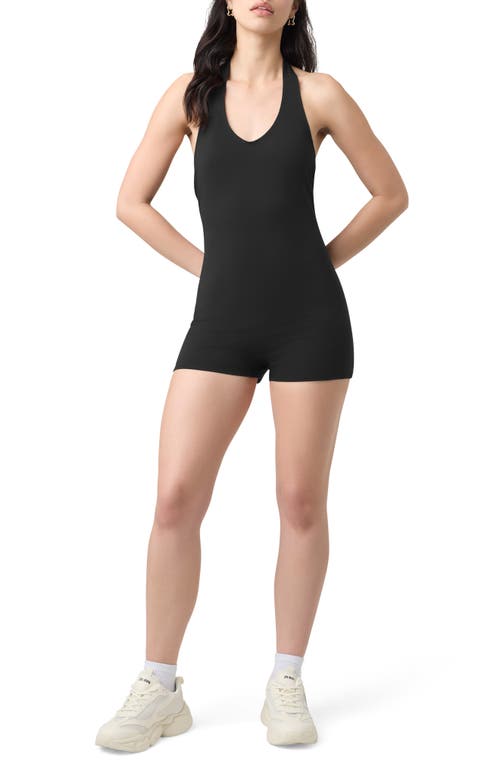 Shop Florence By Mills Halter Terry Romper In Black