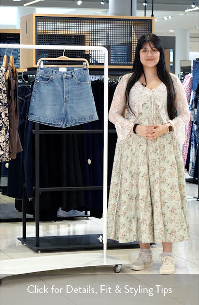 The Everyday High Waist Denim Shorts, sales video thumbnail